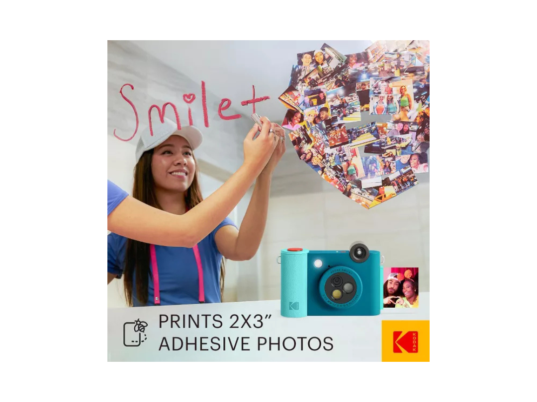 Buy Kodak Smile+ Instant Print Camera – 10MP, Bluetooth in Qatar Buy Kodak Smile+ Instant Print Camera – 10MP, Bluetooth in Qatar